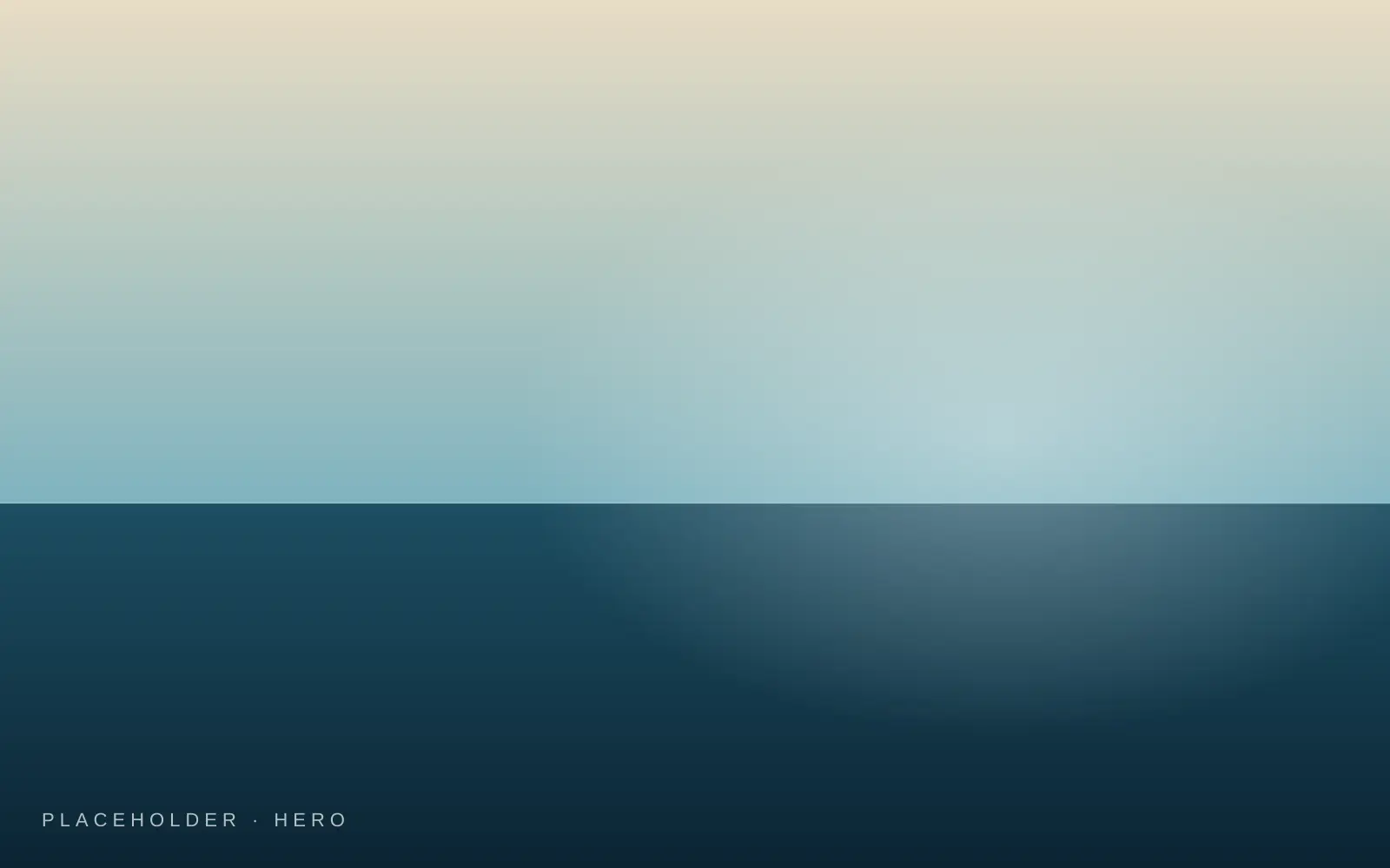 Waterfront at golden hour (placeholder)